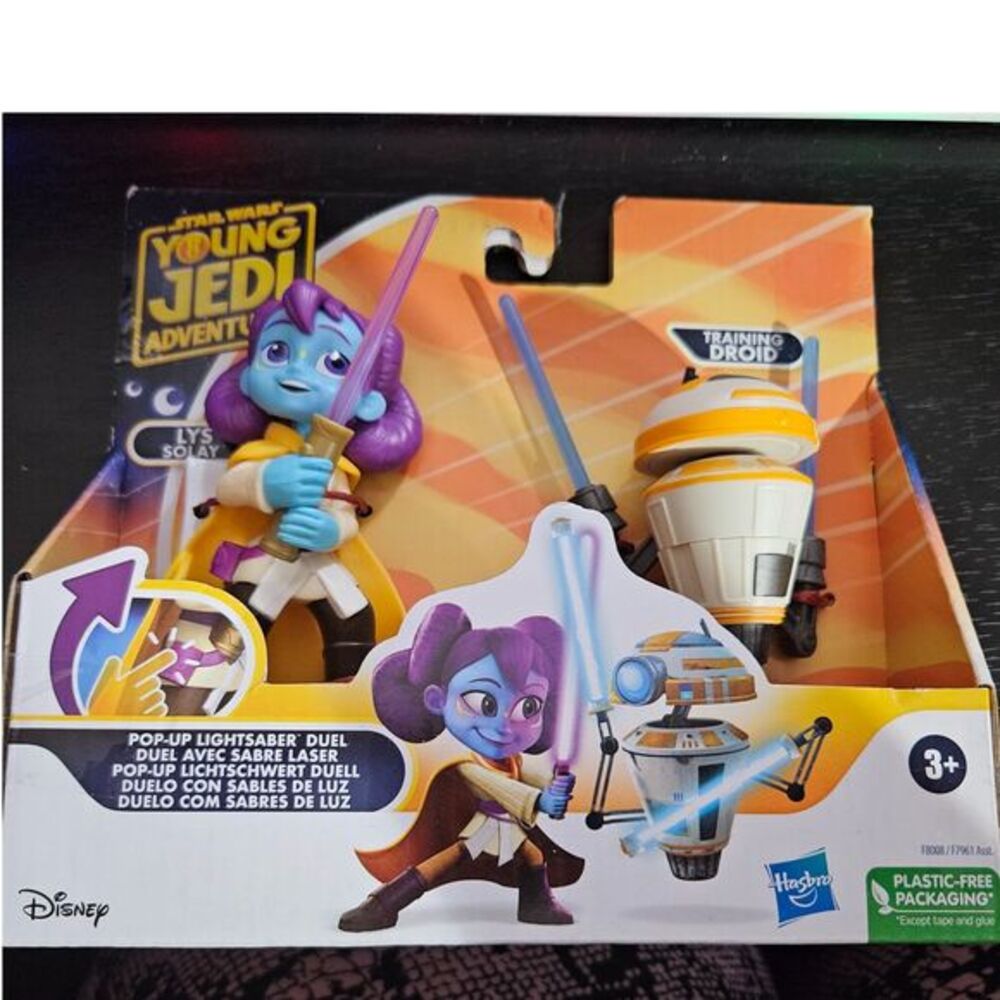 Star‎ Wars Young Jedi Adventures Training Droid Lys Solay pop-up Lightsabers